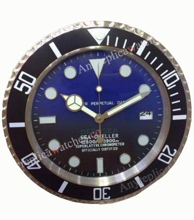 Replica Rolex Deepsea D-Blue Wall Clock for sale - New Style